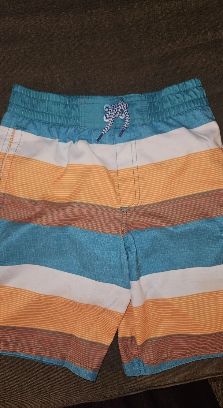 Boys Swim Trunks Size 12 Cabana Life with a swim rash guard shirt